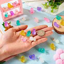 56pcs 14 styles Duck Luminous Resin Display Ornaments&nbsp;DJEW-TA0001-09