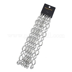 304 Stainless Steel Link Chain Bracelets for Women&nbsp;BJEW-B169-04B-P