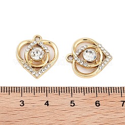 UV Plating Alloy Rhinestone Pendants&nbsp;ALRI-N058-05KCG
