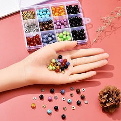 DIY Round Mixed Stone Beads Bracelet Making Kit&nbsp;DIY-YW0004-97
