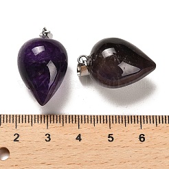Natural Amethyst Pendants&nbsp;G-M424-02P-09