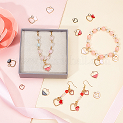 90Pcs 9 Style Alloy Enamel Pendants&nbsp;ENAM-PH0002-03