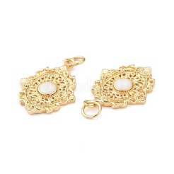 Eco-Friendly Brass Enamel Pendants&nbsp;KK-I698-06A
