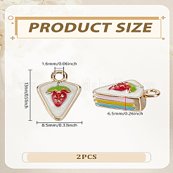 2PcsZinc Alloy Enamel Pendants&nbsp;ENAM-LP0002-09B
