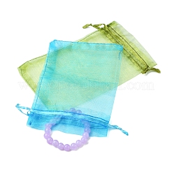 50Pcs Organza Bags Jewellery Storage Pouches Wedding Favour Party Mesh Drawstring Gift&nbsp;OP-FS0001-05F