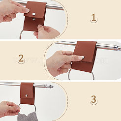 4Pcs 2 Colors Imitation Leather Towel Holder Ring&nbsp;DIY-GA0008-85