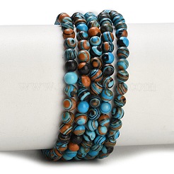 Dyed Synthetic Malachite Beads Strands&nbsp;GG-CBA6382-A03-4mm-02