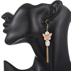 Alloy Enamel Dangle Earrings&nbsp;EJEW-JE07227