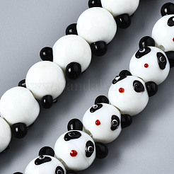 Handmade Bumpy Lampwork Beads Strands&nbsp;LAMP-Q031-001