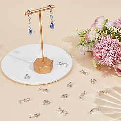 40Pcs 925 Sterling Silver Clip-on Earring Findings&nbsp;STER-BC0004-56B
