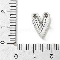 Valentine's Day Brass Micro Pave Clear Cubic Zirconia Charms&nbsp;KK-A300-20P