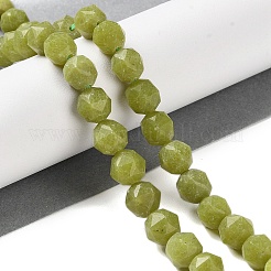 Natural Olive Jade Beads Strands&nbsp;G-NH0021-A17-01