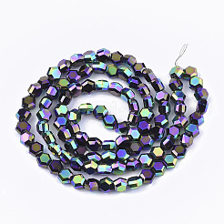 Electroplate Glass Beads Strands&nbsp;EGLA-T018-03-B01