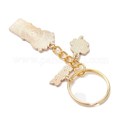 Alloy Enamel Pendant Keychains&nbsp;KEYC-JKC01177-02