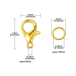 50Pcs Zinc Alloy Lobster Claw Clasps&nbsp;FIND-YW0003-95