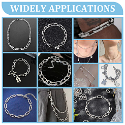200Pcs 304 Stainless Steel Linking Rings&nbsp;STAS-UN0060-35