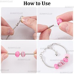 20Pcs Brass European Style Bracelet Jewelry Making&nbsp;STAS-SC0020-84