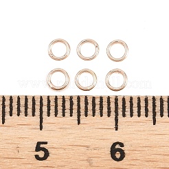 Brass Closed Jump Rings&nbsp;KK-D257-01RG-10