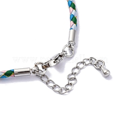 Polyester Cord Braided Bracelet Makings&nbsp;MAK-Z003-01P-24