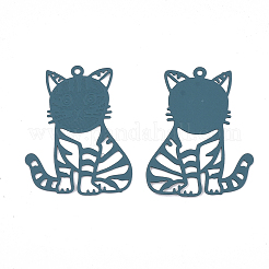 430 Stainless Steel Kitten Pendants&nbsp;LS-STAS-S108-18A