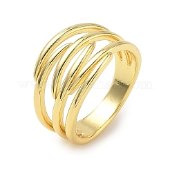Brass Finger Rings for Women&nbsp;RJEW-K261-07B-G