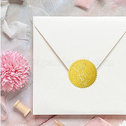 12 Sheets Self Adhesive Gold Foil Embossed Stickers&nbsp;DIY-WH0451-033
