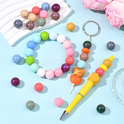 60Pcs 12 Colors Round Silicone Beads&nbsp;SIL-SZ0004-26