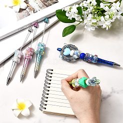 5Pcs 5 Colors Plastic Beadable Pen&nbsp;AJEW-SZ0002-87