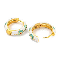 Rack Plating Brass Hoop Earrings&nbsp;EJEW-C102-43G