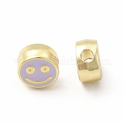 Rack Plating Alloy Enamel Beads&nbsp;FIND-G051-01LG-08