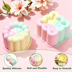 2Pcs 2 Styles Square Circular Cake Baking Silicone Molds&nbsp;ST-CJ0043-083