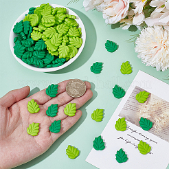 120Pcs 2 Colors Opaque Resin Cabochons&nbsp;RESI-ME0001-24