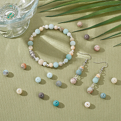 4 Strands Natural Flower Amazonite Beads Strands&nbsp;G-NB0005-09B