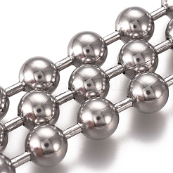 Tarnish Resistant 3.28 Feet 304 Stainless Steel Ball Chains&nbsp;X-CHS-E021-13L-P
