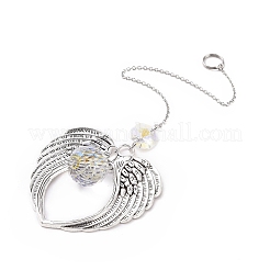 Wing Alloy Big Pendants Decoration&nbsp;HJEW-JM00860