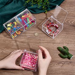Transparent Acrylic Packaging Boxes with Flip Lid&nbsp;CON-WH0110-36B
