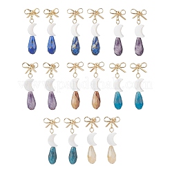 Brass Dangle Stud Earrings&nbsp;EJEW-JE06913