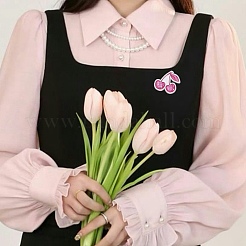 9Pcs 9 Styles Pink Series Enamel Pins&nbsp;JEWB-SZ0002-03