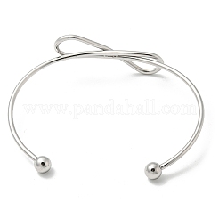 Non-Tarnish 304 Stainless Steel Cuff Bangles&nbsp;BJEW-K238-14P