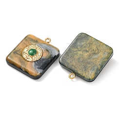 304 Stainless Steel Resin Pendants&nbsp;STAS-F352-07B-03