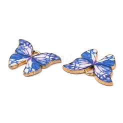 Light Gold Tone Alloy Enamel Pendants&nbsp;ENAM-M059-05KCG-03