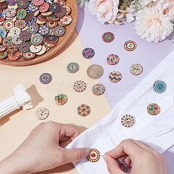 200Pcs 2-Hole Wood Buttons&nbsp;BUTT-UN0001-35B
