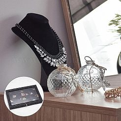 28 Grids Printed Imitation Leather Jewelry Tray Organizer Boxes&nbsp;MRMJ-WH0077-086