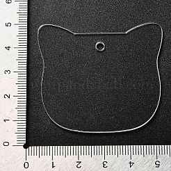 Transparent Acrylic Blank Pendants&nbsp;TACR-Z003-01A