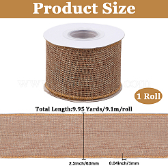 9.1M Burlap Lace Rolls&nbsp;OCOR-WH20048-01M