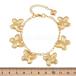 304 Stainless Steel Charm Bracelets for Women&nbsp;BJEW-D359-12G
