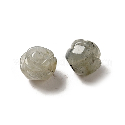 Natural Labradorite Carved Flower Scattered Beads&nbsp;G-O156-B-25