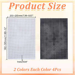 8Pcs 2 Styles Plastic Canvas Sheets for Embroidery&nbsp;DIY-AR0004-73