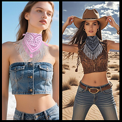 2Pcs 2 Colors Versatile Outdoor Cycling Bandana for Women&nbsp;OHAR-CY0001-21B