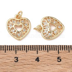 SHEGRACE Valentine's Day Brass Clear Cubic Zirconia Pendants&nbsp;XGRQ3K836-527G